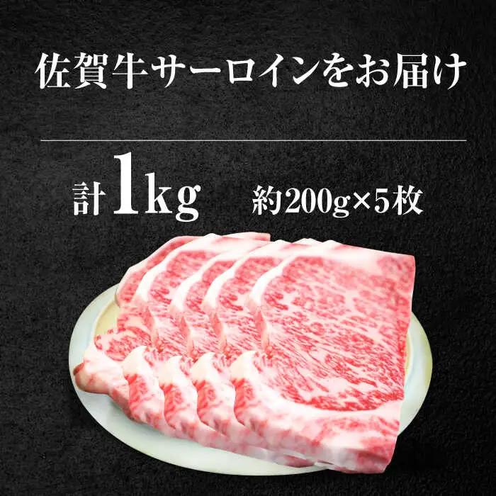 A4A5等級 佐賀牛 サーロインステーキ 1kg / ステーキ [IAH073]