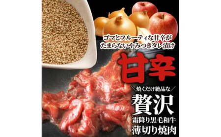とろける黒毛和牛リッチな薄切り焼肉5kg(250g×20P)　秘伝のタレ漬け_mk146-022