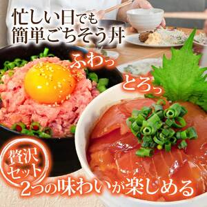 ネギトロ 80gx6P ＋ まぐろ 漬け丼 90gx6P【海鮮セット】