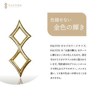 アクセサリー 【PALVON LOGO LARGE】プラネットゴールド 合金 群馬県 千代田町 ＜パルヴォンジャパン＞ ※沖縄・離島地域へのお届け不可 