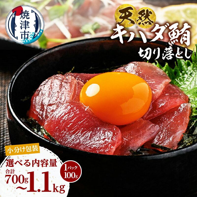【ふるさと納税】 【選べる内容量】 マグロ まぐろ 100gずつ 小分け 900g 1.1kg 1.3kg 個包装 パック きはだ鮪 キハダマグロ 天然 切り落し 冷凍 刺身 海鮮丼 アレンジ 絶品 本場 海鮮 グルメ 流水解凍 便利 小分けパック 簡易包装 焼津 海の極 a10-1279