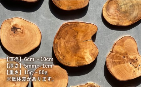 オリーブウッドのコースター20枚組み 長与町/アグリューム [EAI045]  オリーブ おしゃれ 木製 かわいい コースター