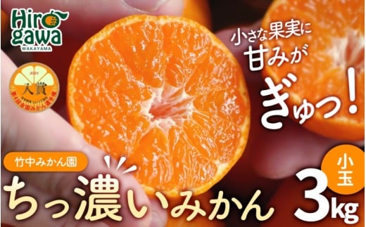 有田みかん 小玉 3kg （小玉 2S～3S） 12000円 ※2026年11月上旬～2027年1月中旬に順次発送予定 / みかん ちっちゃい 早生 柑橘 果物 フルーツ くだもの 果実  【tkn004-s-3】