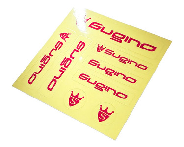 Sugino Sticker Sheet Clear＆Black ステッカー クリア ブラック 自転車パーツ スギノエンジニアリング 8-045