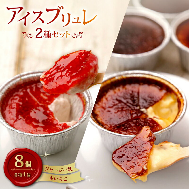 【ふるさと納税】 アイス ブリュレ セットB 8個 ジャージー乳 木いちご 各4個 クレーム ブリュレ キャラメル プリン クレームブリュレ おやつ お菓子 スイーツ スウィーツ 贈答 贈り物 ギフト プレゼント 送料無料 人気 おすすめ 高知県 南国市
