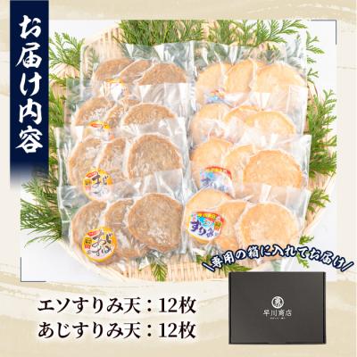 ふるさと納税 佐伯市 早川のすりみ天セット (合計24枚・2種×各12枚) |  | 01