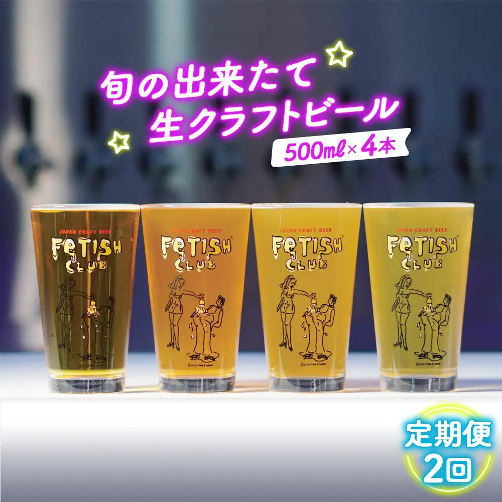 【隔月定期便2回】新鮮で芳ばしい「旬の出来たて生クラフトビール」醸造所直送500ml缶4本 ／ ビール 定期便 クラフトビール IPA 新鮮 酒 アルコール フルーティ 山口県 特産品 No.209