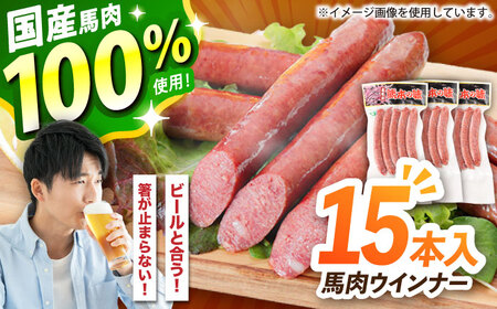 『純国産』熊本の味「桜」 国産 馬肉 100% 馬肉 ウインナー 15本 ウインナー  [AYCN124]