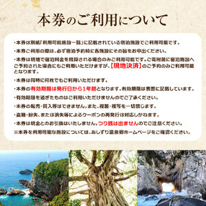 あしずり温泉郷 共通宿泊クーポン券 15,000円分 【R01316】