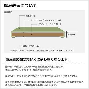 【国産】特上 置き畳 12枚セット 畳 琉球畳 ユニット畳 い草 約82×82cm×厚み1.6cm 縁なし畳 半畳 日本製 天然素材 たたみ フローリング【離宮/12枚】