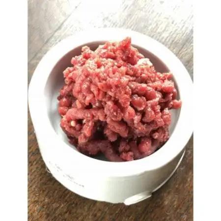 【毎月定期便】三河のジビエ　ペットフード　仔犬、成犬　シニア犬用「ミンチ肉」全3回【配送不可地域：離島】【4083826】