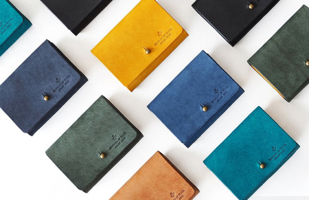 財布いらずの小銭入れ コインケース　08グリーンイエロー(全18色)　小銭入れ　お財布