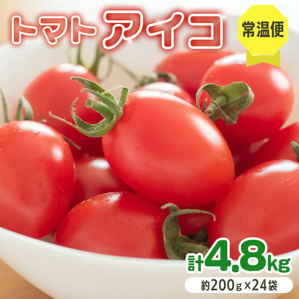【ふるさと納税】愛菜果えりーと倶楽部のミニトマト アイコ24袋｜2025年産 令和7年 国産 野菜 トマト ミニトマト サラダ 新鮮 フレッシュ リコピン [0673]