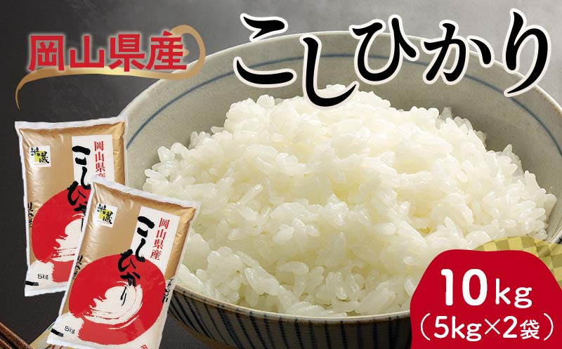 
            ＜天満屋選定品＞岡山県産こしひかり(5kg×2袋)_ 米 こめ 岡山産 こしひかり 旨味米 お米 岡山県 津山市 人気 おすすめ 送料無料 贈答 ギフト ご飯 白米 精白米 精米 5kg 2袋 【1552595】
          