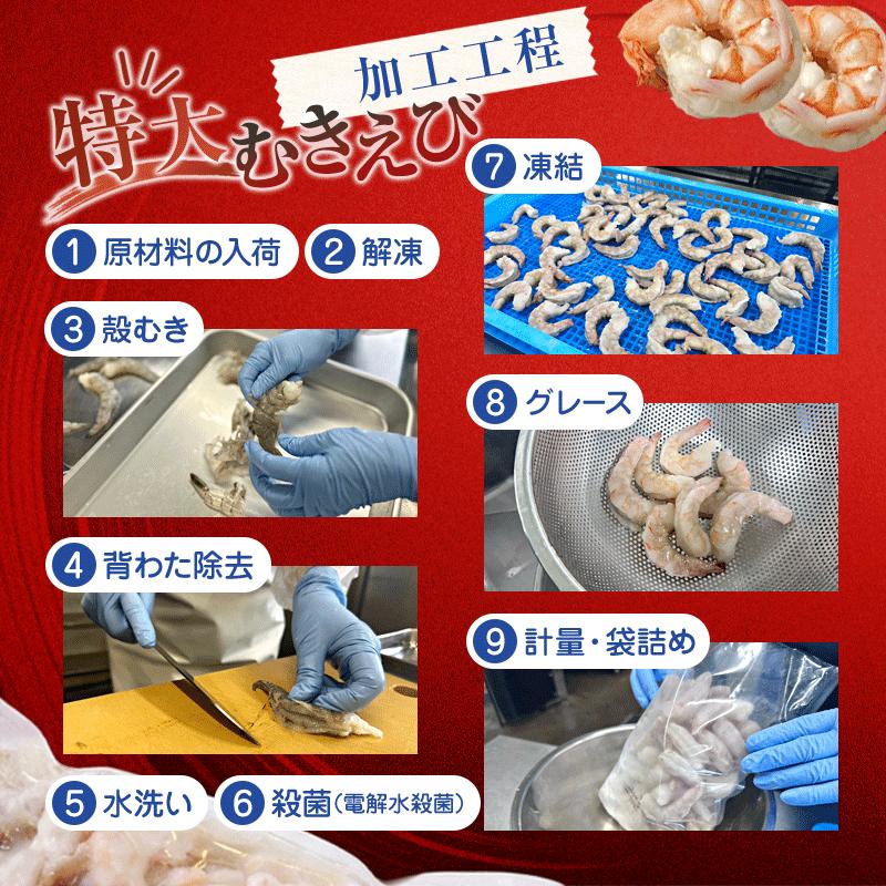 背ワタ処理済み 特大むきえび 1kg 約40尾 冷凍 海老 | エビ えび 特大えび お取り寄せ おせち 大粒 むきえび むきエビ むき身 背わたなし 処理済 下ごしらえ不要 簡単 簡単調理 便利