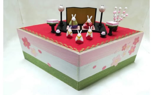 うさぎ雛 ／ お雛様 兎 ウサギ 手作り 樹脂粘土 愛知県 No.123