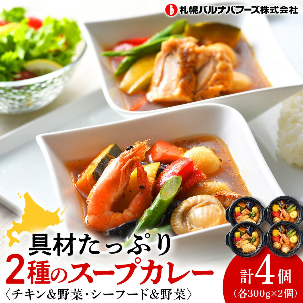 【ふるさと納税】北海道発　スープカレー お肉 牛肉 加工品 惣菜 冷凍【北海道千歳市】ギフト ふるさと納税