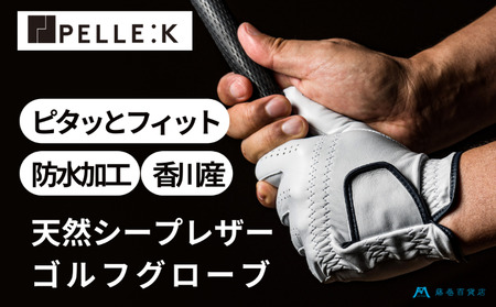 【KURODA】藤巻百貨店別注ゴルフグローブ（全天候型） ファッション小物  ホワイト　25cm