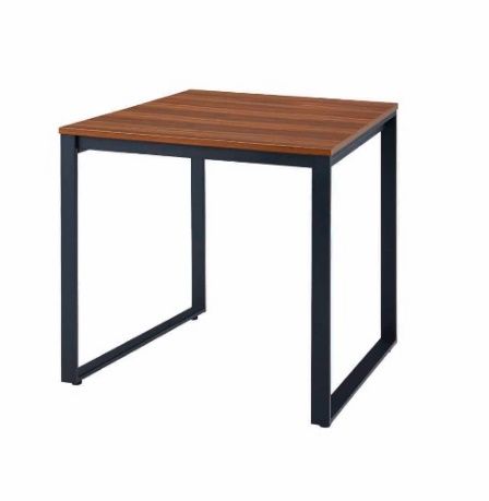 MTKTミーティングテーブル 幅80 （1.天板ブラウン×脚部ブラック） ミーティング サブデスク 作業机 家具 テーブル 愛西市 / タック株式会社 [AEAH015-1]