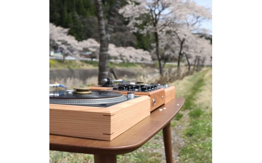 【Higo Beat】 小国杉 ターンテーブル 木枠 木製 天然木 無垢材 インテリア おしゃれ 熊本 阿蘇 南小国町 送料無料