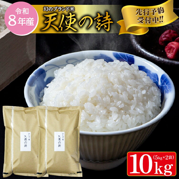 【ふるさと納税】＼さがびよりの母系品種／【令和8年産 新米 希少米】 天使の詩 5kg×2袋 計10kg さがびより の母で生産が難しいお米 | ふるさと納税 米 ふるさと納税 新米 令和8年産 お米 白米 10kg 5kg ふるさと 人気 令和8年 こめ コメ ごはん _c-128