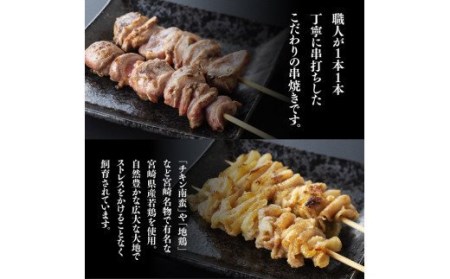 【６ケ月定期便】 焼き鳥 人気部位 串 計４８本 【肉 鶏肉 国産 九州産 宮崎県産 若鶏 焼鳥 やきとり BBQ バーベキュー】