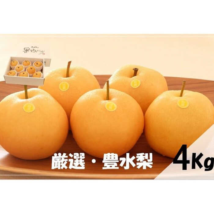【ふるさと納税】【先行予約・申込は8月下旬頃まで】厳選 豊水梨 約4kg /高糖度 甘い なし ナシ フルーツ 果物 ほうすい 高知【有限会社　武田青果】 [ATBB004]