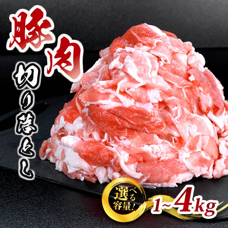 【ふるさと納税】 豚肉 切り落とし 選べる容量 1kg 2kg 3kg 4kg 国産 豚肉 ぶたにく 豚バラ バラ モモ 肉 にく 細切れ 小間切れ 冷凍 小分け おつまみ 惣菜 弁当 おかず ご飯 しゃぶしゃぶ 肉じゃが 焼肉 BBQ アウトドア キャンプ ごちそう 香川県 丸亀市 送料無料