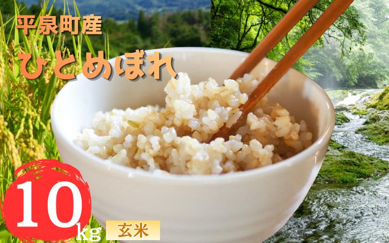 
                  【先行予約受付中！】令和8年産 11月以降順次発送！ 平泉町産 ひとめぼれ 玄米10kg / こめ コメ 米 お米 おこめ 玄米 ご飯 ごはん ライス 山水【aoki016】
                