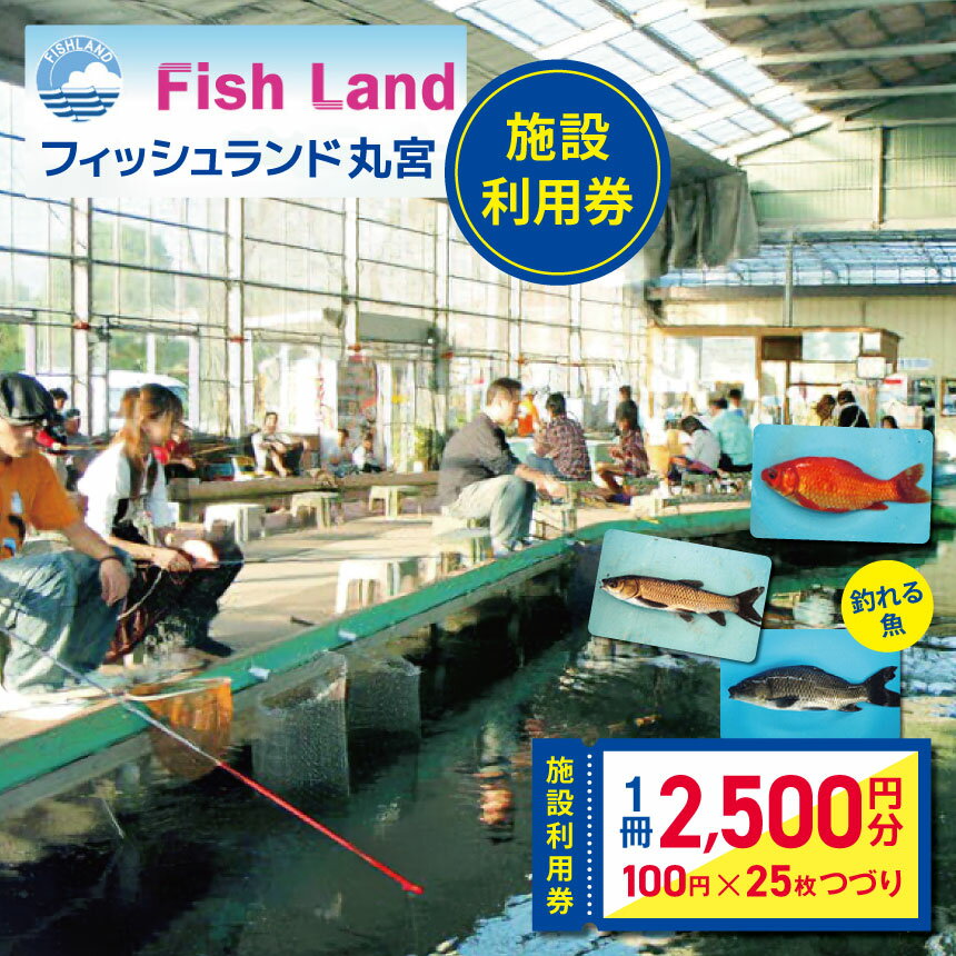 【ふるさと納税】 フィッシュランド丸宮 施設利用券 2500円分 | 全天候型 釣り堀 金魚 釣り 金魚すくい アクアショップ 魚 フィッシュ 君津市 きみつ 千葉県