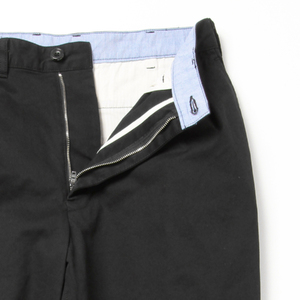 BEAMS PLUS 2プリーツ ツイル パンツ　BLACK　XS