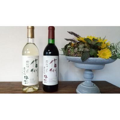 ふるさと納税 塩尻市 アルプス 酸化防止剤無添加 樽熟 赤&amp;白ワイン 2本セット