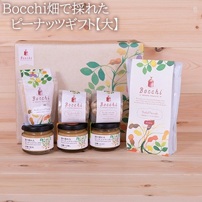 【ふるさと納税】Bocchi畑で採れたピーナッツギフト【大】 ／ ペースト からつき なめらか 送料無料 千葉県