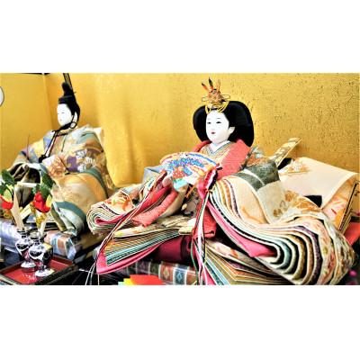 ふるさと納税 小野市 雛人形　京九番親王「正絹袋帯」紗張台飾り　No.9-409 |  | 02