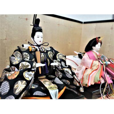 ふるさと納税 小野市 雛人形　京三五親王「桔梗花紋」オリジナル金襴敷　No.35-904-II |  | 01
