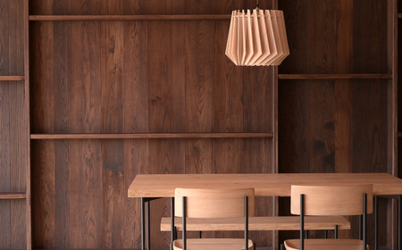 天然ひのきの木製 KD ペンダントライト＜プリーツ＞ | 優しい間接光と森の香りの照明器具（無塗装・組立簡単・LED対応・引掛シーリング式） M-ms-A03A
