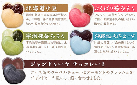 もなか 最中 ハート最中 想ひいろいろ 10個入り (10種×各種1個) 株式会社あん庵《30日以内に出荷予定(土日祝除く)》大阪府 羽曳野市 送料無料 和菓子 あんこ 餡子 菓子 お菓子 お土産 贈