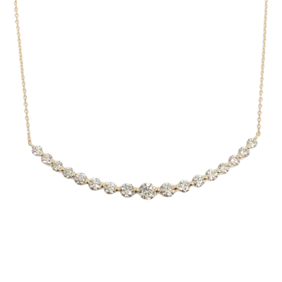 １８金製 ハート＆キューピッドダイヤモンド 1.0ct ペンダントネックレス[1465233] 