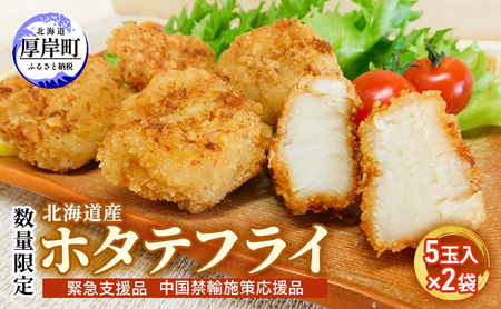 北海道産 ホタテフライ 5玉入×2袋 揚げるだけ ホタテ