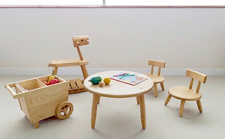 【遊木舎】無垢の栗　TOY丸テーブル