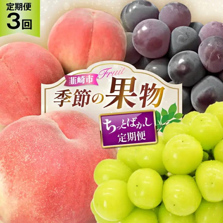 【2026年発送！先行予約！】ちっとばかしフルーツ3回定期便 桃 巨峰 シャインマスカット 【年3回】NS-1016