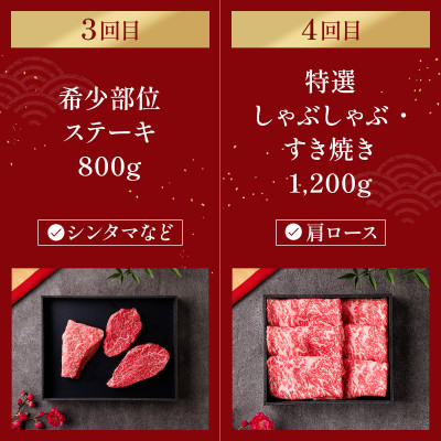 【毎月定期便】和牛セレブの神戸牛 定期便「ファーストクラス」全6回【配送不可地域：離島】【4058605】