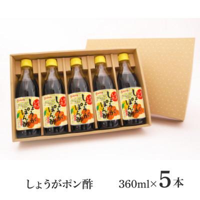 ふるさと納税 芸西村 生姜ぽん酢　360ml×5本 |  | 01