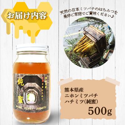 ふるさと納税 美里町 【数量限定】熊本県 美里町 ハチミツ ニホンミツバチ 純蜜 500g【中蓮寺農園】 |  | 01