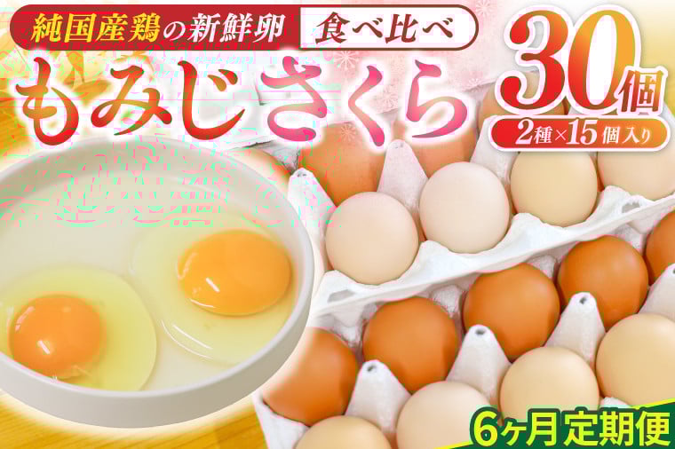 
                  ＼6ヶ月連続お届け／純国産鶏【さくらともみじ】純たまご 30個入り 破損保証5個を含む【たまご 卵 玉子 鶏卵 純たまご 採れたて 新鮮 卵 農地直送】(AJ033)
                