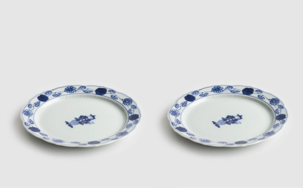 
            有田焼【しん窯】グラス異人 - 桔梗渕6寸ケーキ皿 2枚セット
          