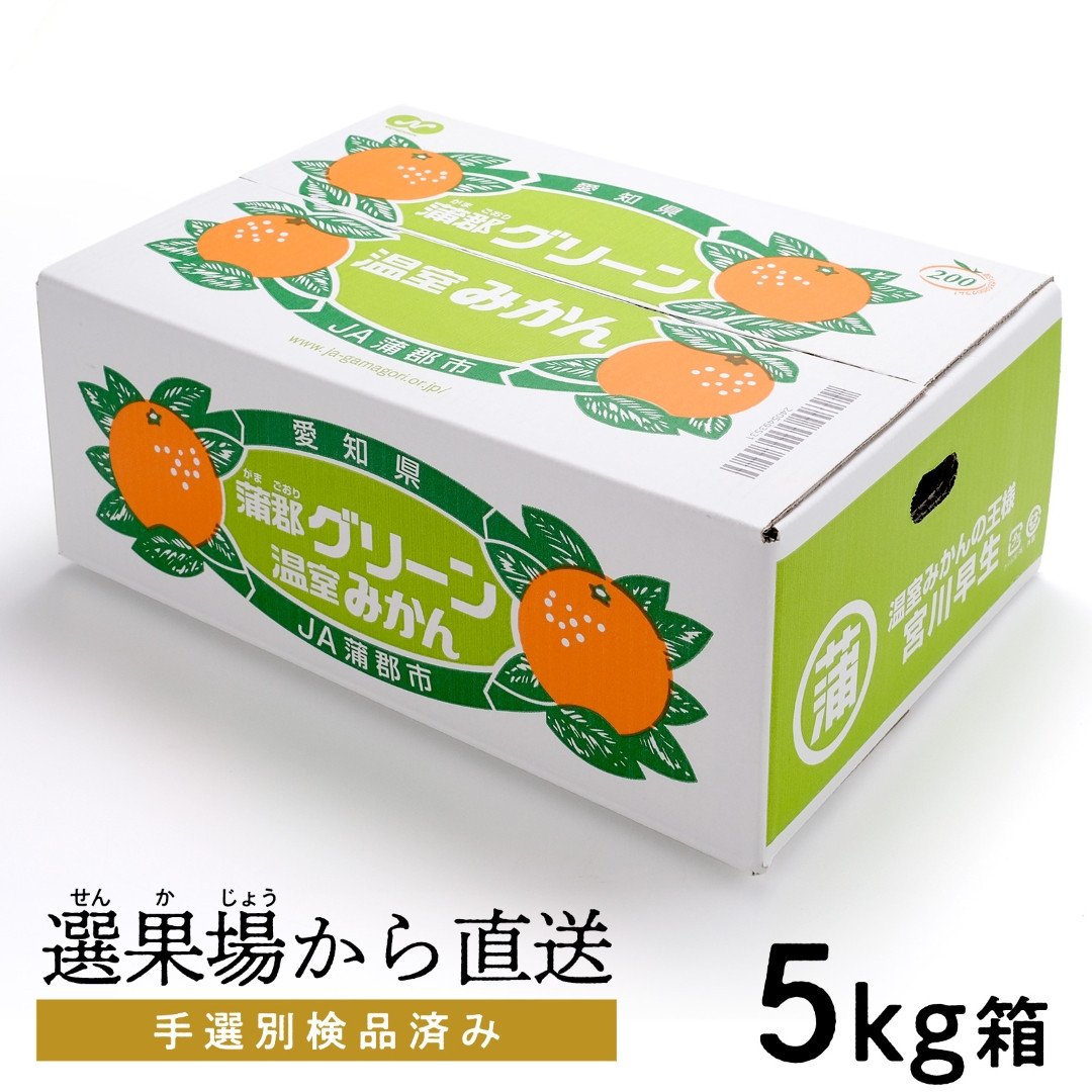 
            【G0487】【数量限定】蒲郡グリーン　温室みかん　5kg
          