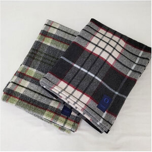 ＜ハーフサイズ2枚組＞タスマニアラムウール混毛布 90×140cm SH-34911L