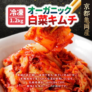 漬物【冷凍】オーガニック白菜キムチ 1.2kg 漬物 野菜漬物 お漬物 漬物