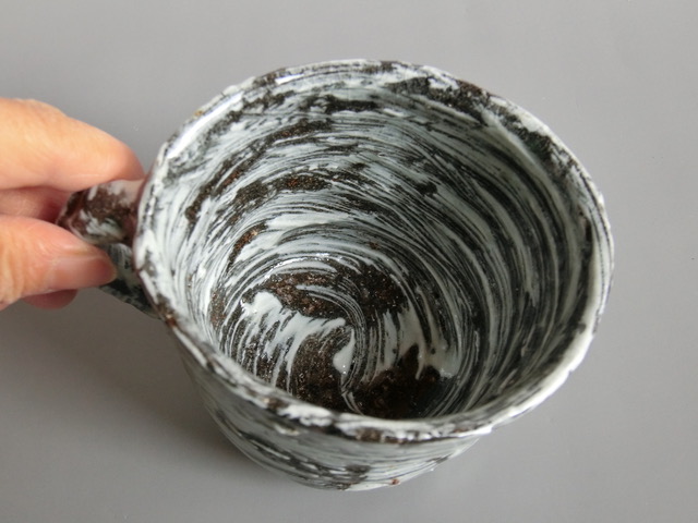 【唐津焼】中川自然坊窯 刷毛目唐津 マグカップ